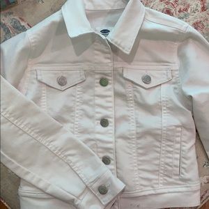 White denim jacket